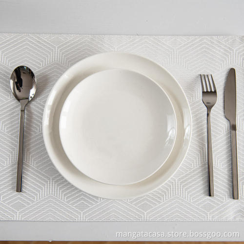Washable jacquard dining mat